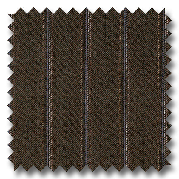 Brown with Multi Stripes 100% Wool