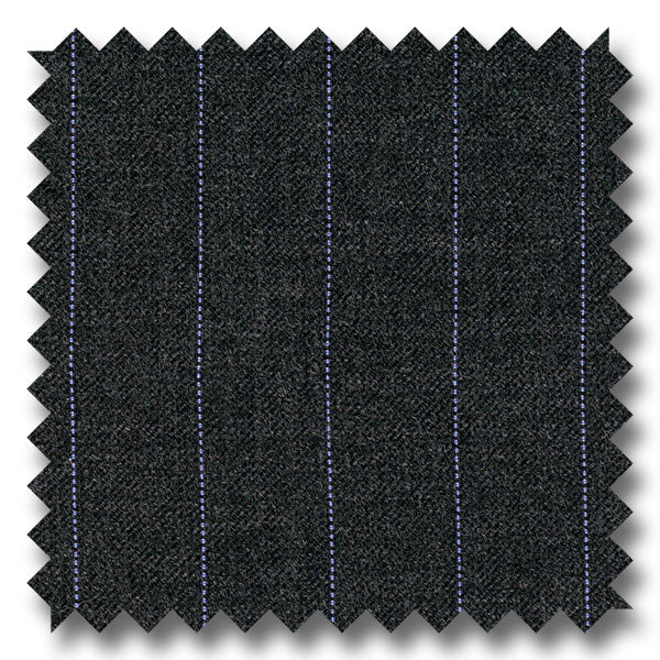 Gray with Blue Stripes 100% Wool