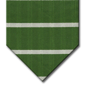 Green with Silver Stripe Tie