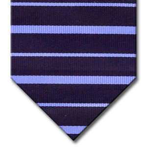 Navy with Light Blue Stripe Tie