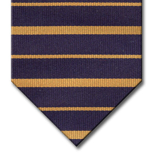 Navy with Gold Stripe Tie