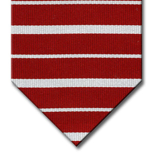 Burgundy with Silver Stripe Tie