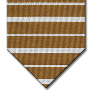 Gold with Silver Stripe Tie