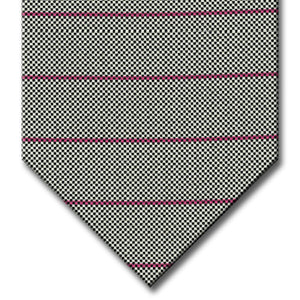 Silver with Pink Stripe Tie