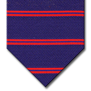 Navy with Red Stripe Tie