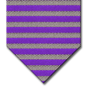 Purple and Silver Stripe Tie