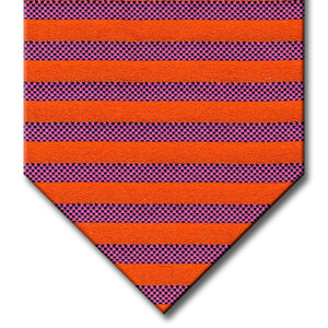 Orange and Purple Stripe Tie