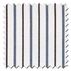 Burgundy and Gray Stripe Custom Dress Shirt