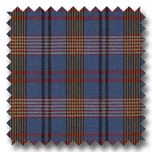 Blue, Brown and Multiple Plaid Poplin - Custom Dress Shirt