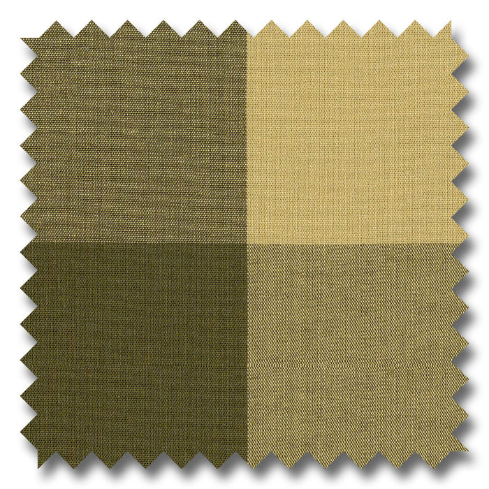 Olive and Khaki Check Poplin - Custom Dress Shirt