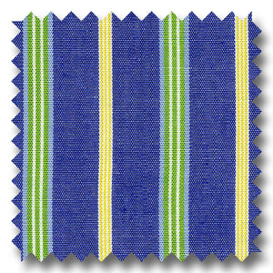 Indigo Yellow and Green Stripe Custom Dress Shirt