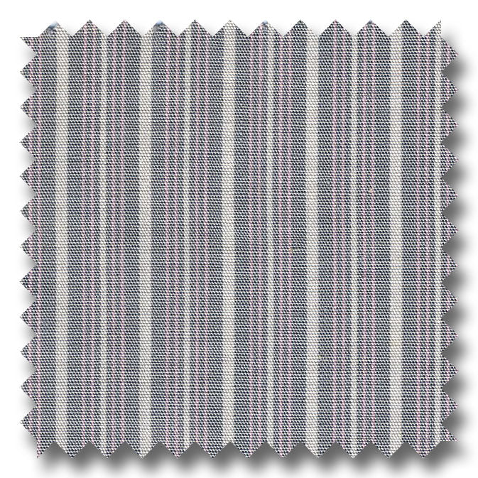 Stripe Poplin Gray, Pink and Multiple - Custom Dress Shirt